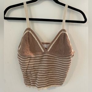 Cropped Knitted Tank